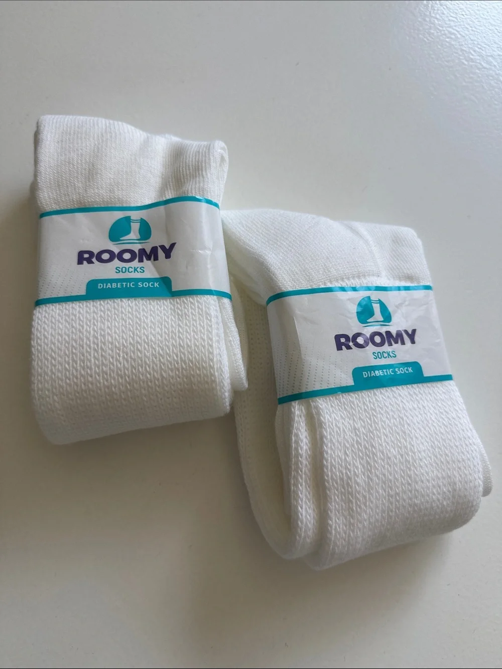 Roomy Diabetic Socks - 2 Pair Lot - NWT